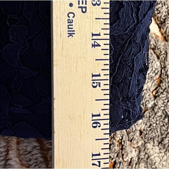 David's Bridal women's navy blue, mid-length formal dress, size 8,one shoulder, - Picture 8 of 10